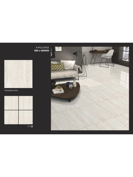 Italica Travertine Gris 60x60 járólap 1,44 m2 CSOMAG ÁR: